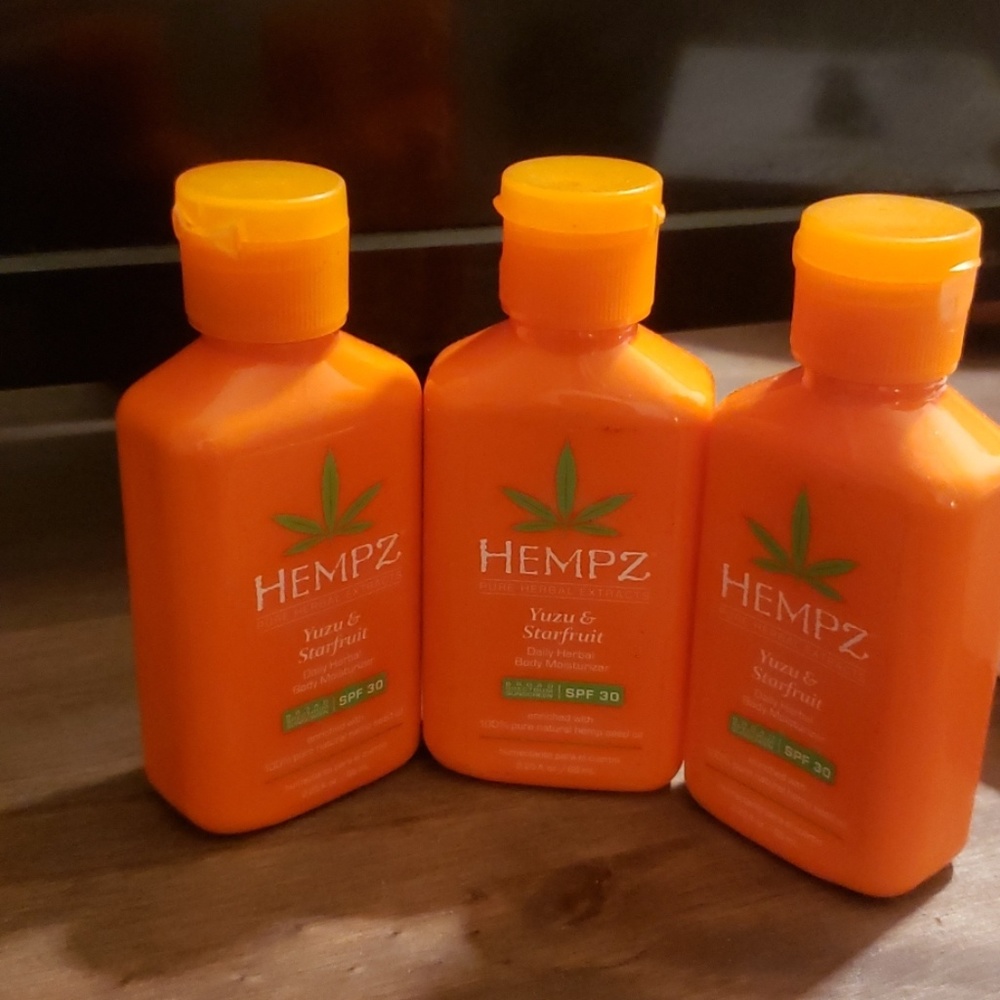 Hempz lotion yuzu and starfruit travel size 3 pack